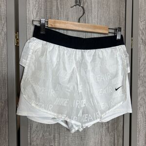 Nike Shorts Size M White Color with Bike Shorts